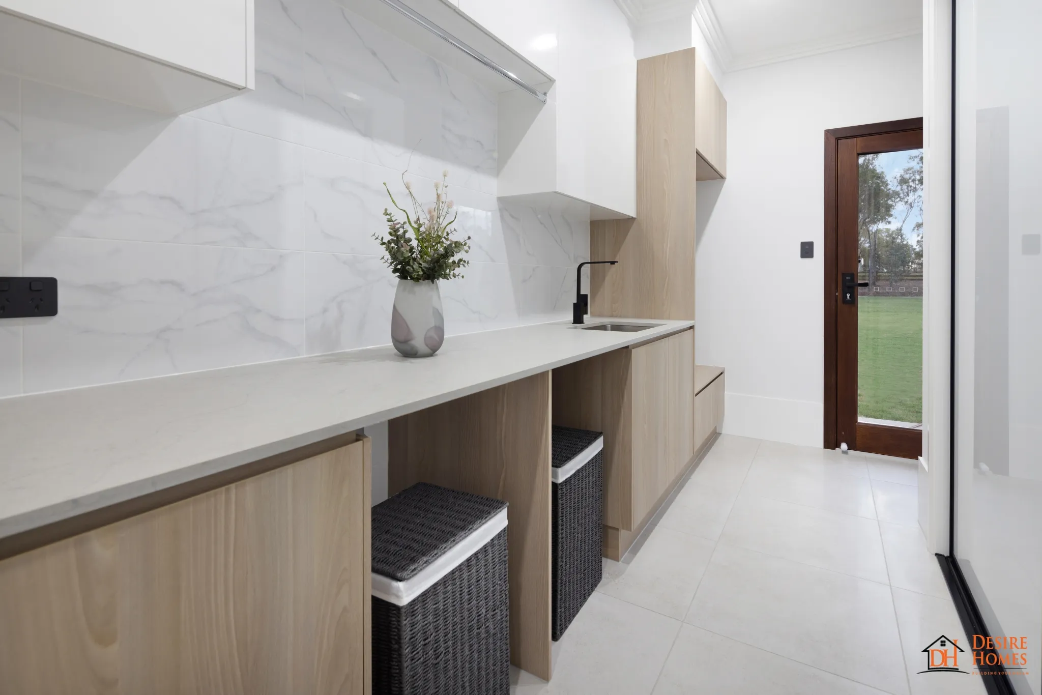 Desire Homes Greenbank Headge Display by Imperial Kitchens - Laundry